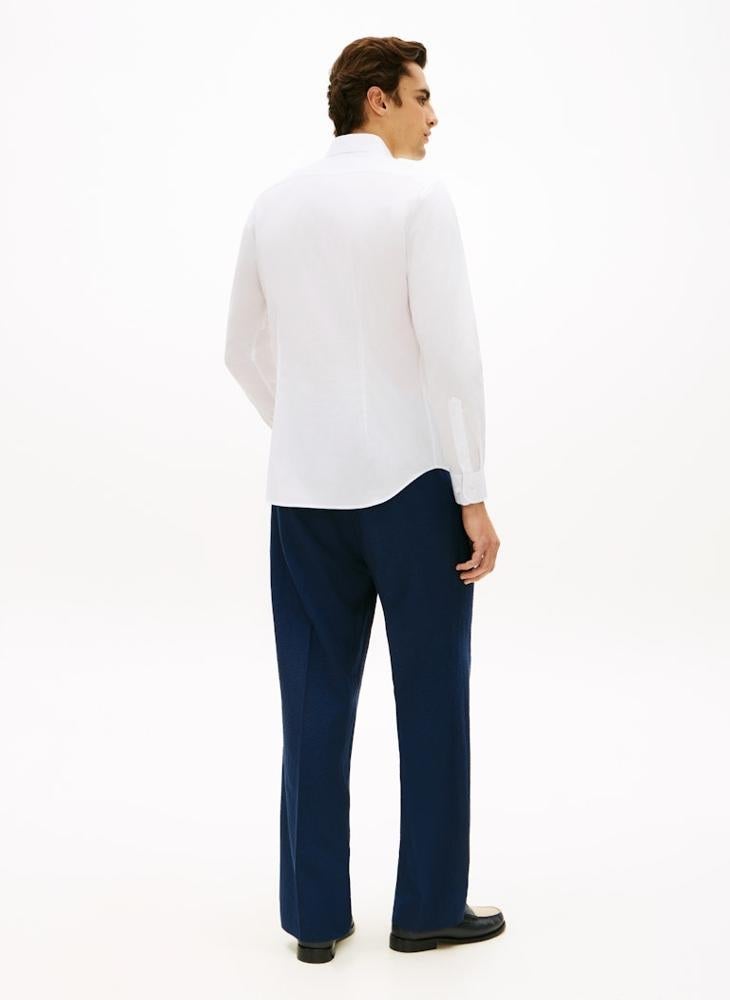 TOMMY HILFIGER Slim Fit Contrast Collar Poplin Shirt - Image 2