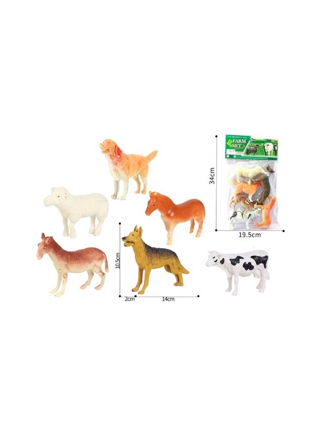 Mini Farm Animals Figure Toys Set Non Toxic Multicolored Realistic Animals Set For Kids