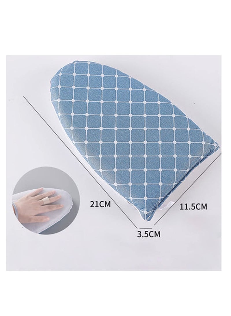 SYOSI Garment Steamer Ironing Glove, Waterproof Heat Resistant Anti Steam Mitt with Finger Loop, Complete Care Protective Garment Steaming Mitt Accessories for Clothes (Blue)  - Image 2