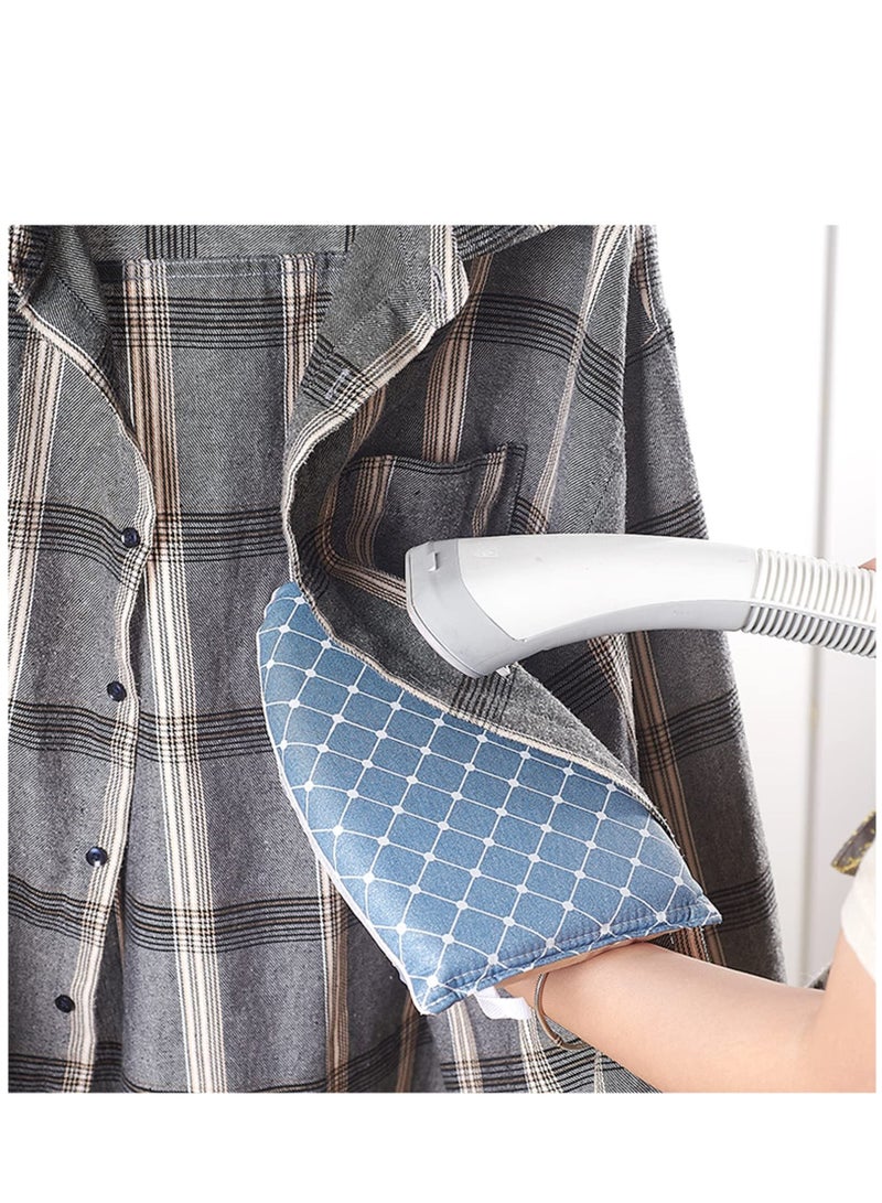 SYOSI Garment Steamer Ironing Glove, Waterproof Heat Resistant Anti Steam Mitt with Finger Loop, Complete Care Protective Garment Steaming Mitt Accessories for Clothes (Blue)  - Image 5