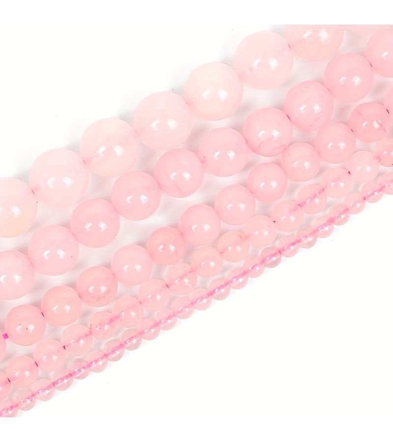 خرز دائري وردي للحلي اليدوية، خرز دائري للحرف اليدوية، إكسسوارات الخياطة، مقاس 12 مم، 32 قطعة، أساور، عصابات شعر، زينة للملابس، للهواة والحرفيين. - Image 5