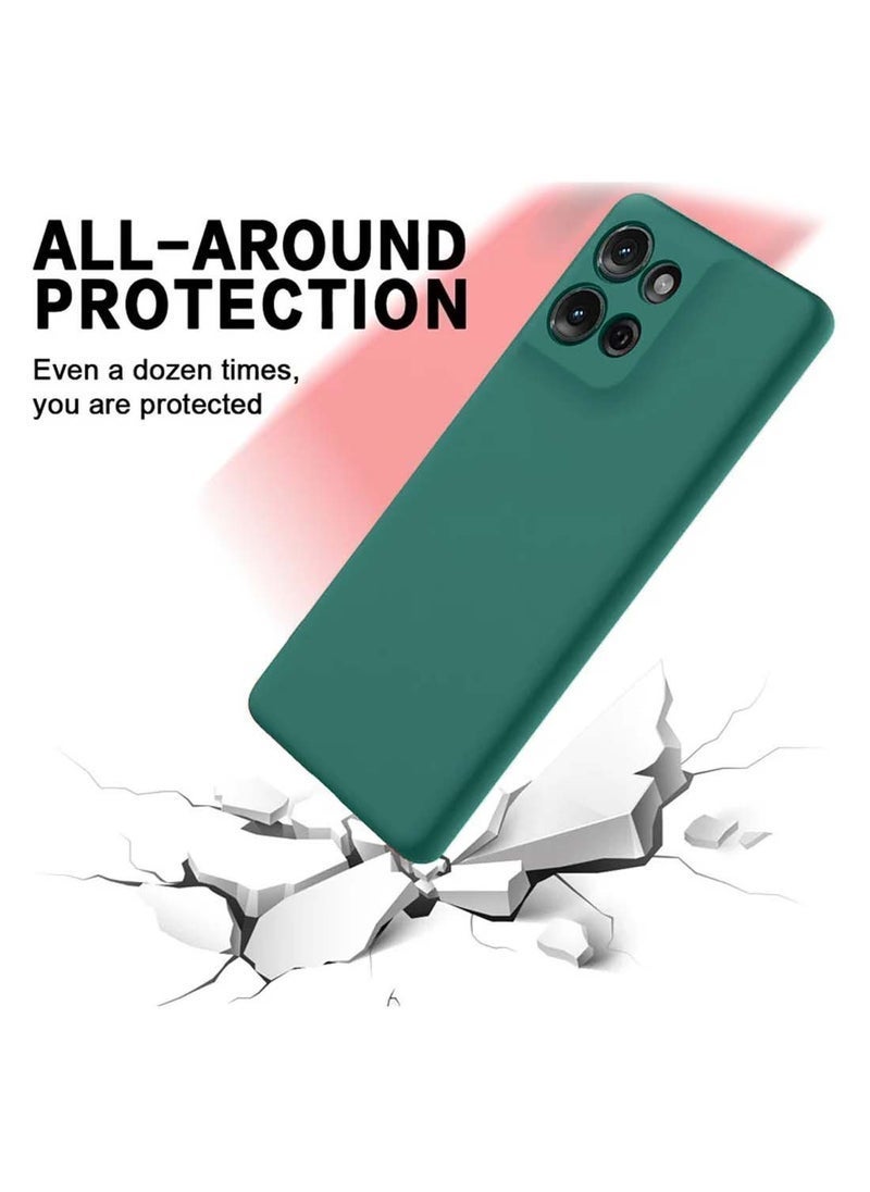 TIGER Motorola Moto G15 4G 2025 Premium Soft Liquid Silicone Case Cover – Dark Green | Ultra-Slim Shockproof Back Case, Anti-Fingerprint, Microfiber Lining, Non-Slip Grip, Elegant Matte Finish for Daily Use - Image 4
