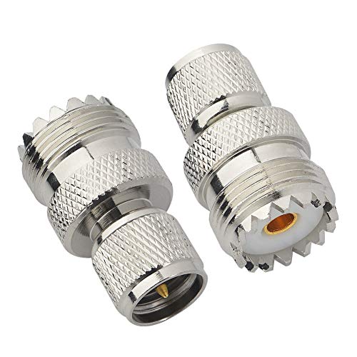 onelinkmore UHF Adapters Mini UHF Male to UHF Female SO239 PL259 Connector RF Coax Adapter Pack of 2 - Image 5