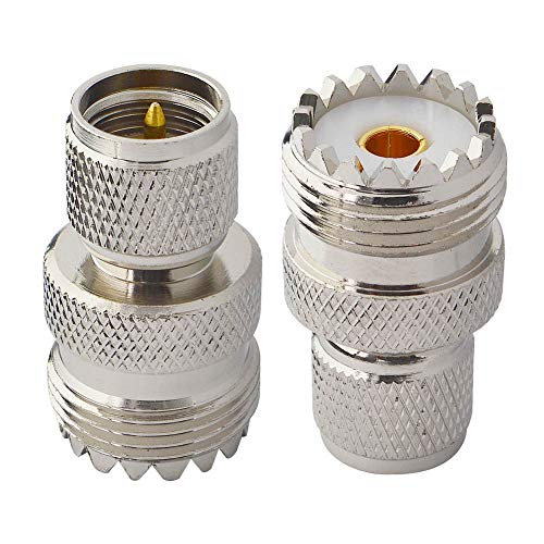 onelinkmore UHF Adapters Mini UHF Male to UHF Female SO239 PL259 Connector RF Coax Adapter Pack of 2 - Image 4