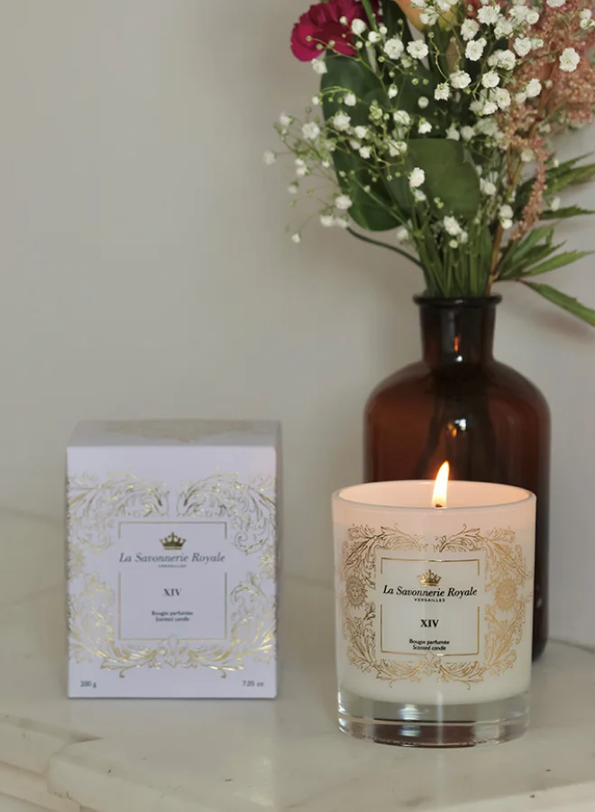 La Savonnerie Royale 200g candle with sublimation design - XIV