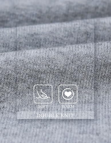 PULI Women's Elegant Shawl Wraps Soft Open Front Poncho Sweater for Spring Fall Winter gray - Image 3