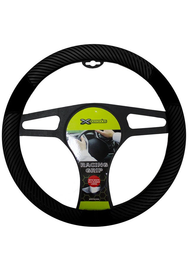 XCESSORIES Xcessories Steering Cover Stripes Black 