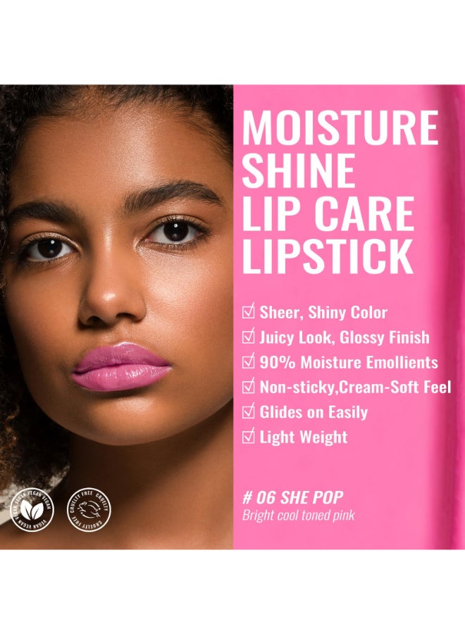 Oulac Pink Lipstick Moisturizing Shine Lipstick Moisturizing Lip Stick Glossy Tinted Lip Balm Sheer Shine Juicy Finish Lightweight and Hydrating Formula for Dry Lip Care Vegan 22g007oz 06 - Image 4
