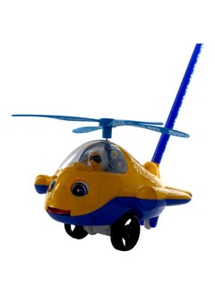 Toy Box Walking Push & Pull Along Plane With Sound For Kids Yellow  - Image 2
