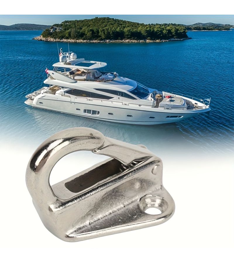 2pcs Marine Grade Stainless Steel Spring Tow Hooks for Boats Paddle and Towel Use - Image 3