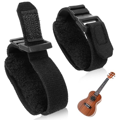 CartHome 2 Pcs Guitar Fret Wrap, Guitar String Mute Dampener, Guitar Accessories, Professional String Muting Set for Studio Recording and Live Performance Includes Long and Short Wrap for Versatile Use - Image 1