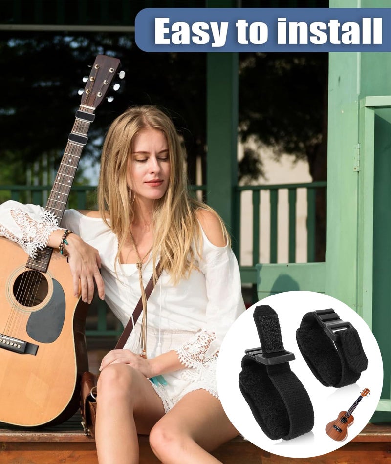 CartHome 2 Pcs Guitar Fret Wrap, Guitar String Mute Dampener, Guitar Accessories, Professional String Muting Set for Studio Recording and Live Performance Includes Long and Short Wrap for Versatile Use - Image 4