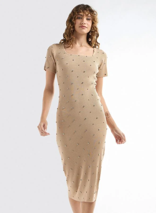 Splash FAV Ribbed Midi Dress