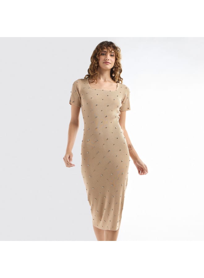 Splash FAV Ribbed Midi Dress  - Image 1