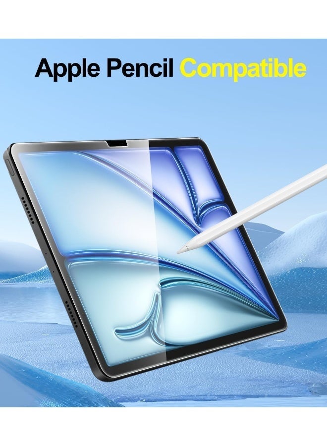 DUSALA iPad Air 13 inch Screen Protector M2 2024 (6th Gen 2024) A2925/A2926/A3007)A2898/A2899/A2900) 9H Hardness,Anti-Fingerprint,Anti Scratch Full Screen Coverage Tempered Glass - Image 3