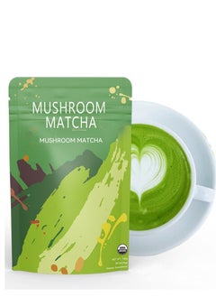 MATCHA Mushroom Matcha Instant Pure  Matcha Powder Organic  Matcha Green Tea Slim Fit Flat Tea 30 Servings  - Image 1