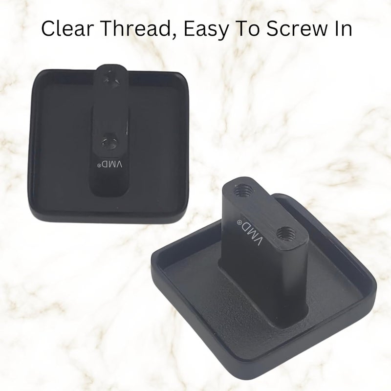 VMD Squre Zink Drawer KnobCabinet Knobs Drawer Pulls Black Matt Finish Perfect for Home Office Drawers Pack of 15 - Image 4