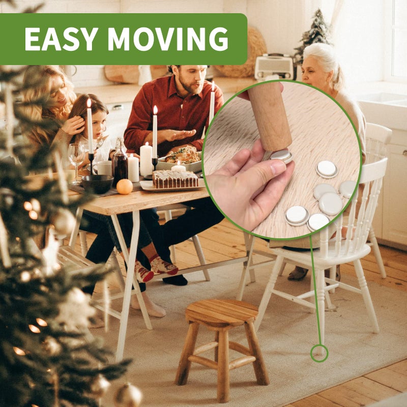 COVERCORNER Furniture Sliders for Carpet 48 PCS - 1 inch Furniture Moving Slider Chair Legs Floors Protectors Appliance Slider for Kitchen Appliances - Image 5