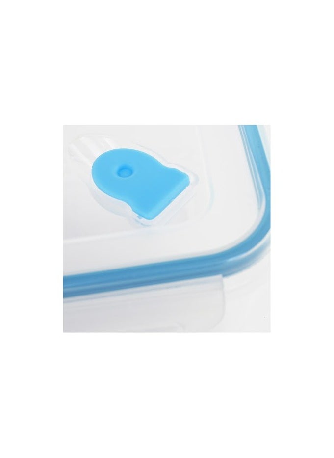 Mondex 7-Piece Rectangular Food Storage Set Clear/Blue  - Image 2