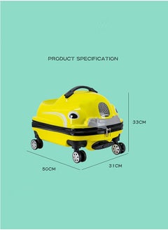 Generic Kids Trolley Case, Ride-On Suitcase 2 In 1 Kid Luggage Organizer Waterproof Carry On Travel Bag  - Image 3