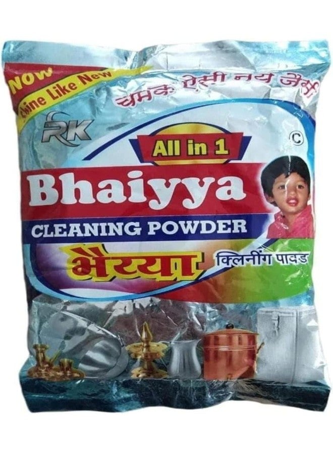 Anshraj - All-In-One Bhaiyya Cleaning Powder - Multi-Surface Metal Polish - For Brass, Copper, Aluminium & Steel Shine Removal - Yellow - 75g (Pack of 5) - Image 3