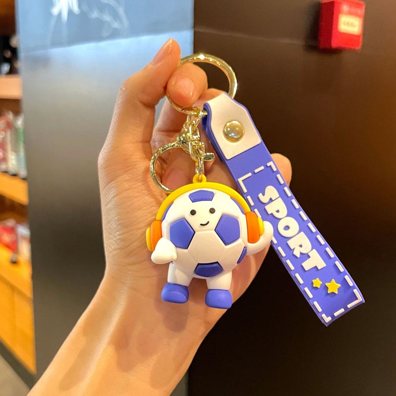 Original World Cup Music Running Football Keychain - Perfect Gift for Sports Fans - Image 1