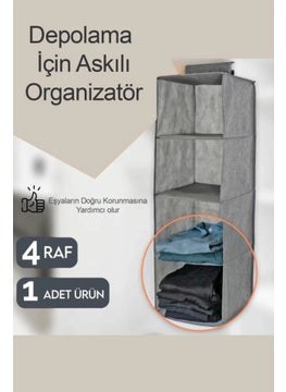 Qasul 4 Compartment Closet Organizer Foldable Multi-Purpose Cloth Closet Organizer  - Image 3