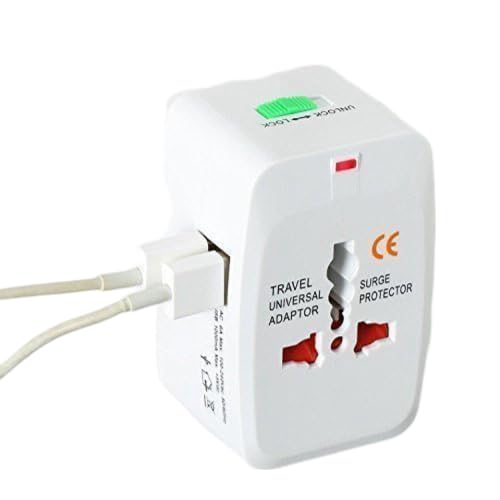 International Travel Adapter All in one Worldwide Travel Multi Plug AdapterUniversal multiplug with USB Electrical Plug Converter for UK Canada Australia Europe  - Image 1