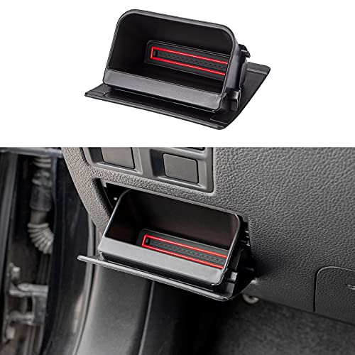 PIMCAR Fuse Box Coin Container Inner Storage Tray for Subaru Impreza XV Crosstrek Forester Legacy Outback WRX STI Ascent Accessores (with Non-Slip Red Liner) - Image 1