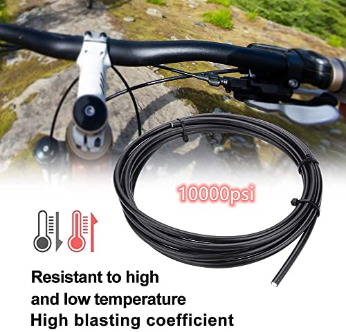 CYSKY Bike Hydraulic Brake Hose Kit 2500mm for Shimano BH59 BH90 Sram Avid System, Included 8 Bike Brake Olive and 8 Brass Connecting Insert (Red) - Image 4