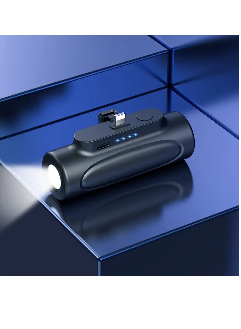 ELTRAZONE Portable Charger With LED Flashlight 5000mAh Ultra Compact Power Bank Small Battery Pack Charger - Image 3