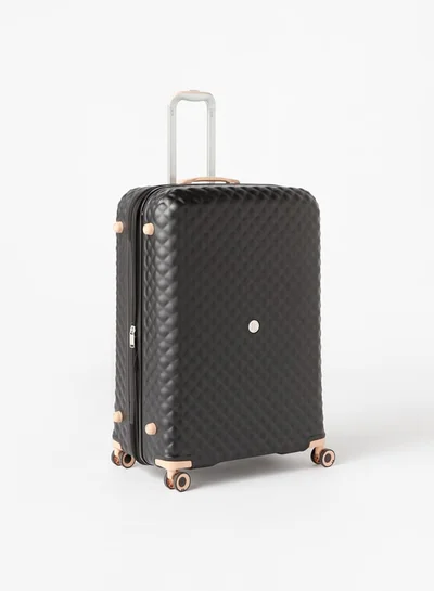 it Textured Hardcase Luggage Trolley Bag with Retractable Handle