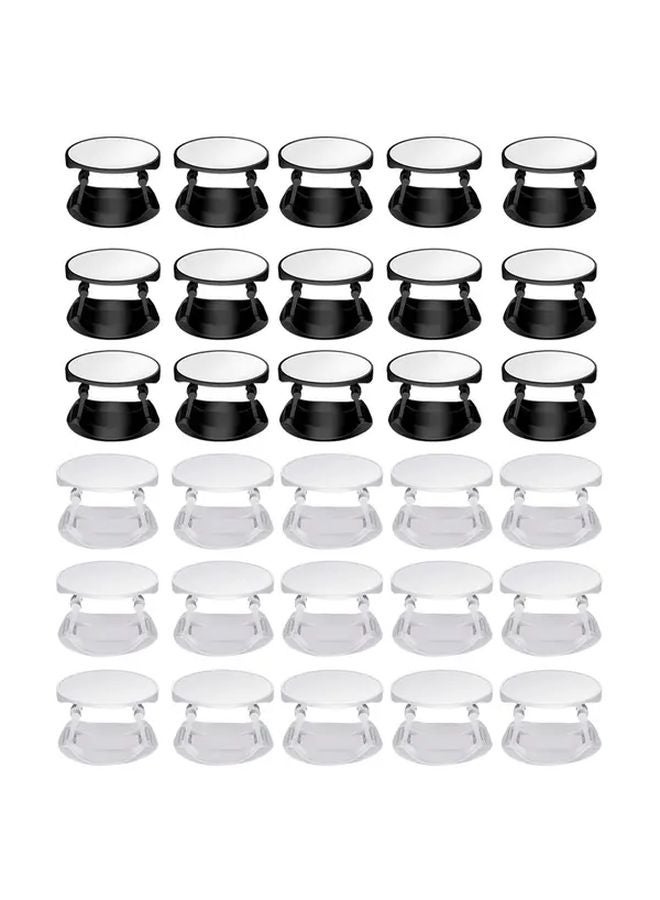 30 Pack White And Black Sublimation Phone Grip Blanks DIY Collapsible Phone Stand - Image 1