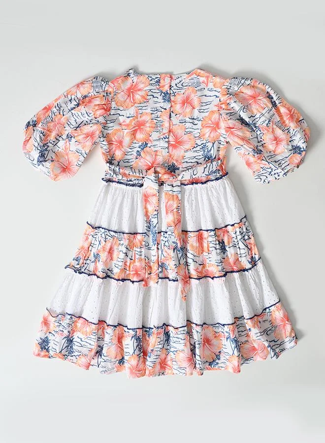 BELLA MODA Floral Tiered Dress
