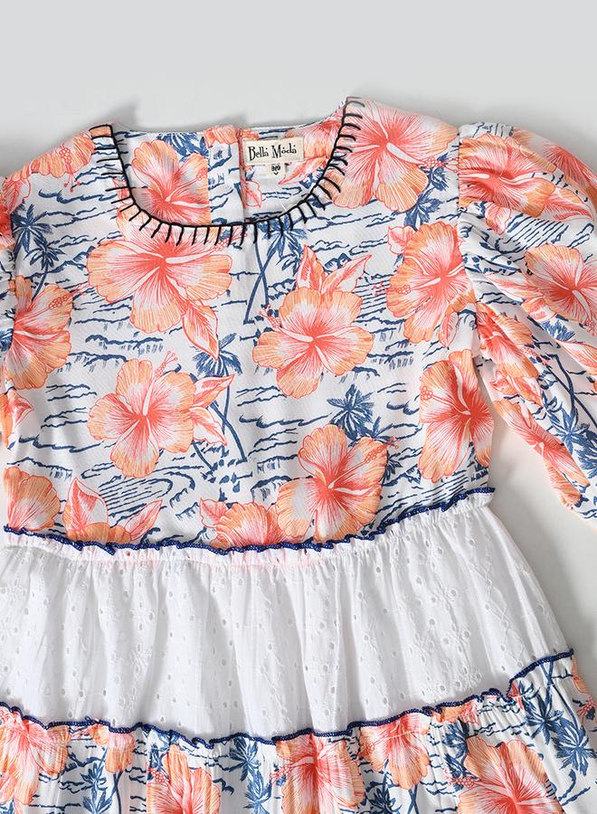 بيلا مودا فستان طبقات بنقشة الزهور - Image 4