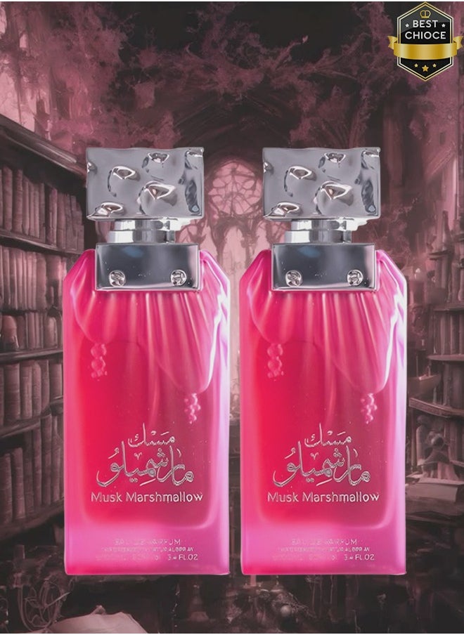 الماس للعطور - 2 قطع عطر مسك مارشميلو للنساء 100 مل - Image 1