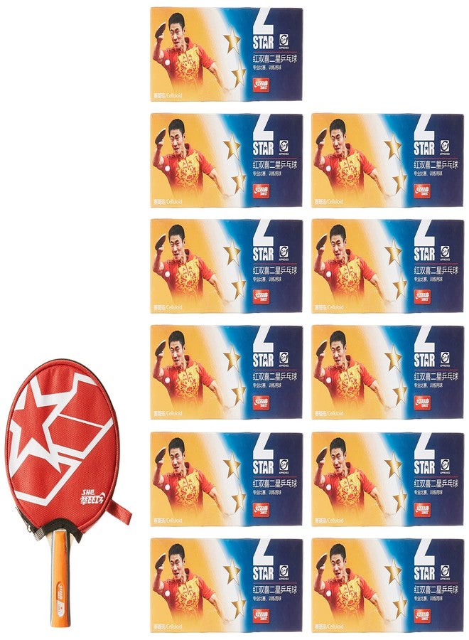 DHS TT BAT A1003 DHS with TT Ball DHS 40MM 2 Star Orange (110 Pcs Box) - Image 3