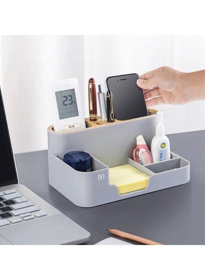 Furret Office Desk Organizer, 6 Compartments, All in One Supplies and Cool Desk Accessories Organizer, Enhance Your Office Decor Desktop Organizer (multicolor) - Image 2