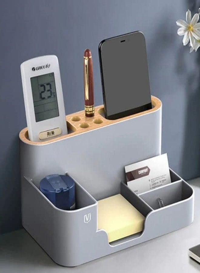 Furret Office Desk Organizer, 6 Compartments, All in One Supplies and Cool Desk Accessories Organizer, Enhance Your Office Decor Desktop Organizer (multicolor) - Image 1