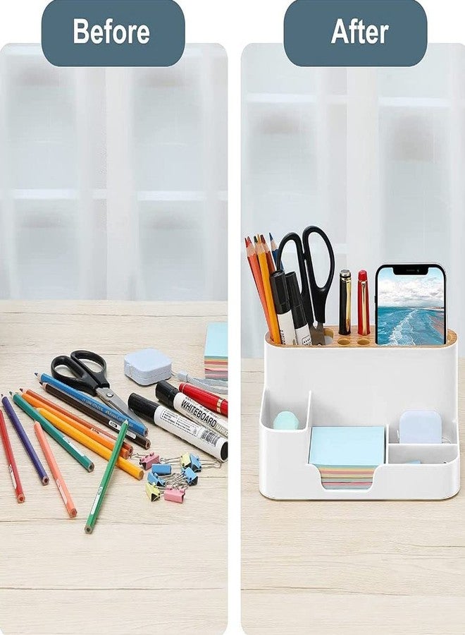 Furret Office Desk Organizer, 6 Compartments, All in One Supplies and Cool Desk Accessories Organizer, Enhance Your Office Decor Desktop Organizer (multicolor) - Image 3