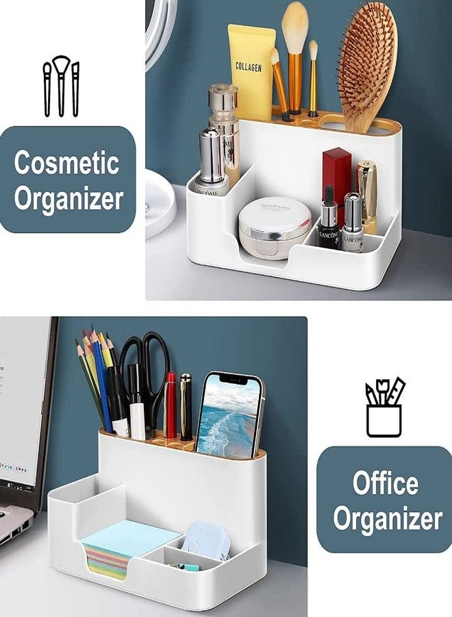 Furret Office Desk Organizer, 6 Compartments, All in One Supplies and Cool Desk Accessories Organizer, Enhance Your Office Decor Desktop Organizer (multicolor) - Image 4