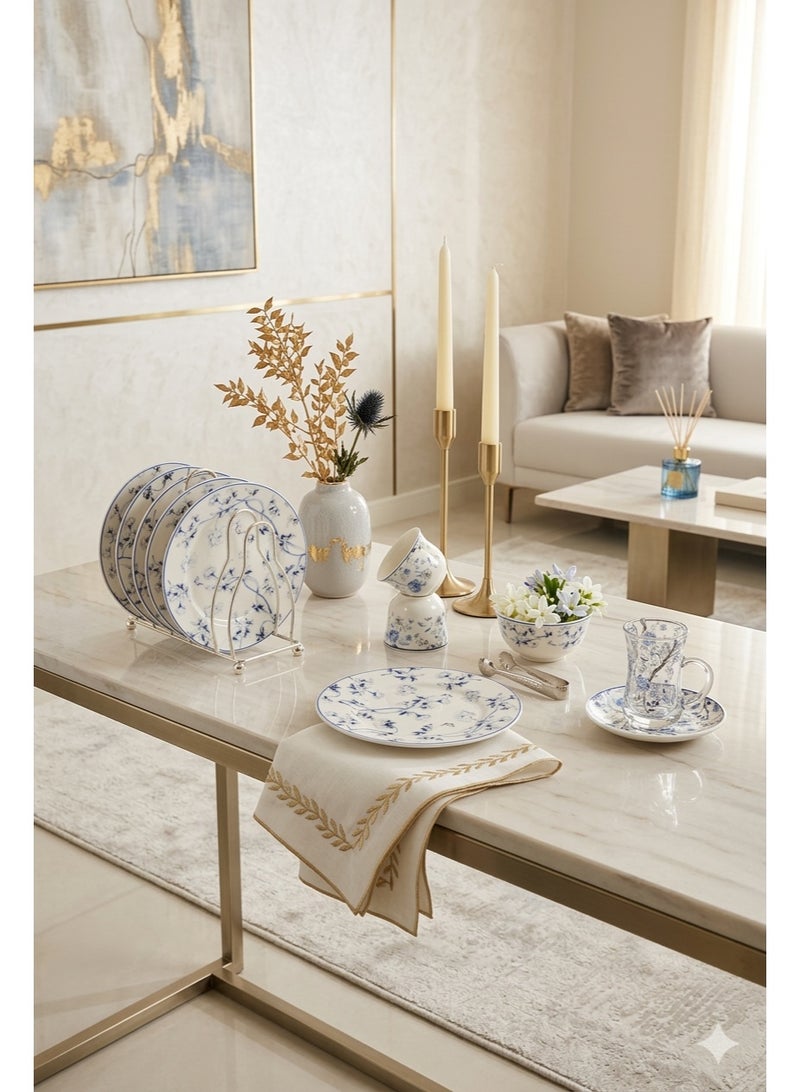 MARS Q Tea and coffee cup set with saucers in an elegant and decorative design - Image 3
