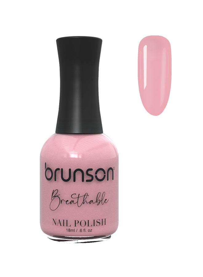 brunson Breathable Nail Polish Halal nail polish Wudu friendly Quick-Dry Vegan long lasting but easy peel off   18ml BH035