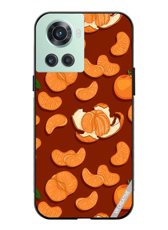 VR CREATIVE Protective Case Cover For OnePlus 10R Tangerines Design Multicolour - Image 1