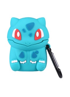 NIBEMINENT Pokemon Bulbasaur 3D Cartoon Case Cover For Apple AirPods Blue  - Image 1