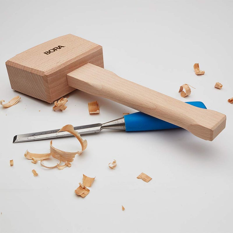 BORA Wooden Mallet 4 Â½â€ Bora 540049, The Well-Balanced Beechwood Woodworking Mallet Thatâ€™s Ideal for Solid, Damage-Free Striking - Image 5