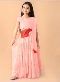 LILPICKS Lehenga Choli Set with Attached Dupatta  - Image 1