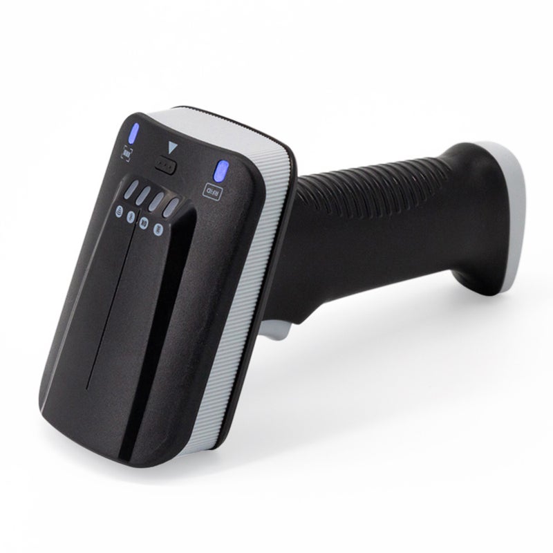 2D 1D QR Barcode Scanner UHF RFID Function CMOS Scanning with 4 LED Display BT & 2.4GHz Wireless Connection Vibration Prompt Compatible with Windows Android Linux Mac for Supermarket Retail Library Logistics Warehouse - Image 3