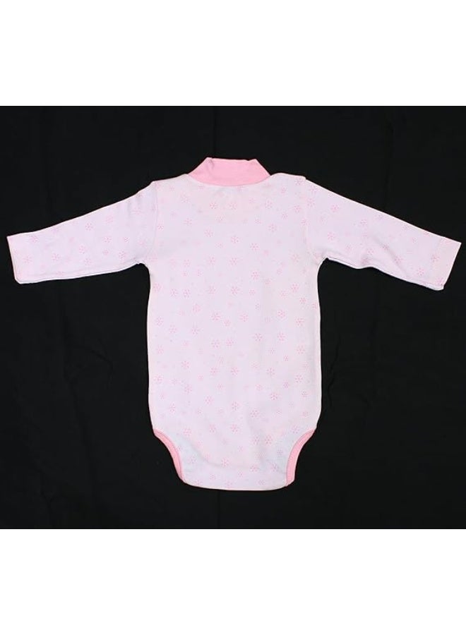 VITION 4 Pack Long Sleeve Bodysuits with Round Neck for 3-24 Months Boys & Girls, Cotton Comfortable Baby Shirts (Made in Turkey) - Image 4