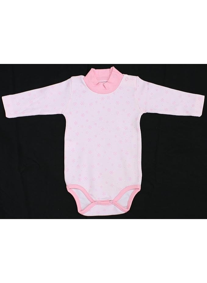 VITION 4 Pack Long Sleeve Bodysuits with Round Neck for 3-24 Months Boys & Girls, Cotton Comfortable Baby Shirts (Made in Turkey) - Image 3